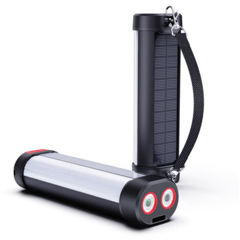 Lampe Camping LED, Lanterne Camping Rechargeable avec Base Magnétique, Étanche & Câble USB, pour Lecture Camping Réparation