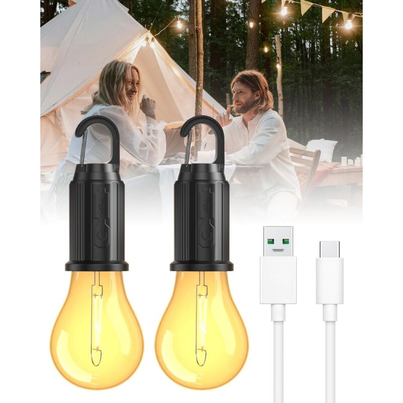Lampe Camping Rechargeable, Lanterne Camping Ampoule Rechargeable usb, Luminosité Réglable 3 Modes, lampe portable led rechargeable pour Camping, Lampe Camping Rechargeable, Lanterne Camping Ampoule Rechargeable usb, Luminosité Réglable 3 Modes, lampe portable led rechargeable pour Camping,