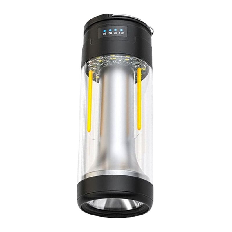 Lampe Camping Rechargeable, Lanterne Camping led Lampe Torche Rechargeable, Lumière Blanche Chaude Rouge 4 Modes, 2000LM Portable Étanche Lampe Tente