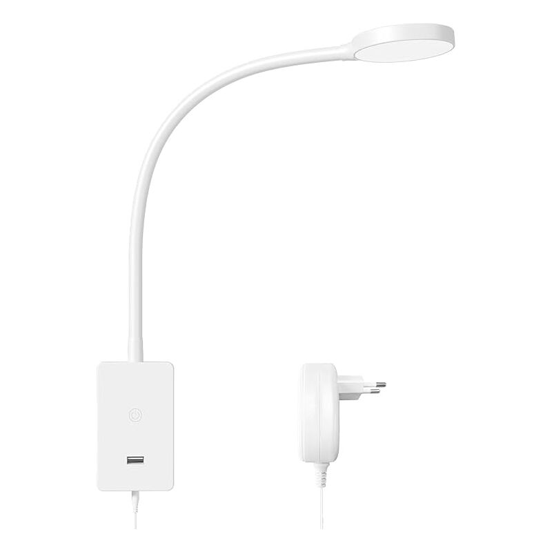 Enuotek - Lampe Chambre Applique Murale de Chevet de Lecture au Lit led Dimmable Tactil, Éclairage Neutre Grand Angle 120°, 4 Luminosité (100%- 70%