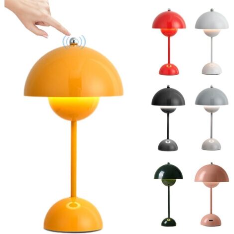 Lampe Champignon LED Intensité Variable 3 Modes Rechargeable Sans Fil Décoration