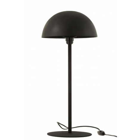 Lampe Champignon Metal Mat Noir - L 27 x l 27 x H 59 cm - Noir