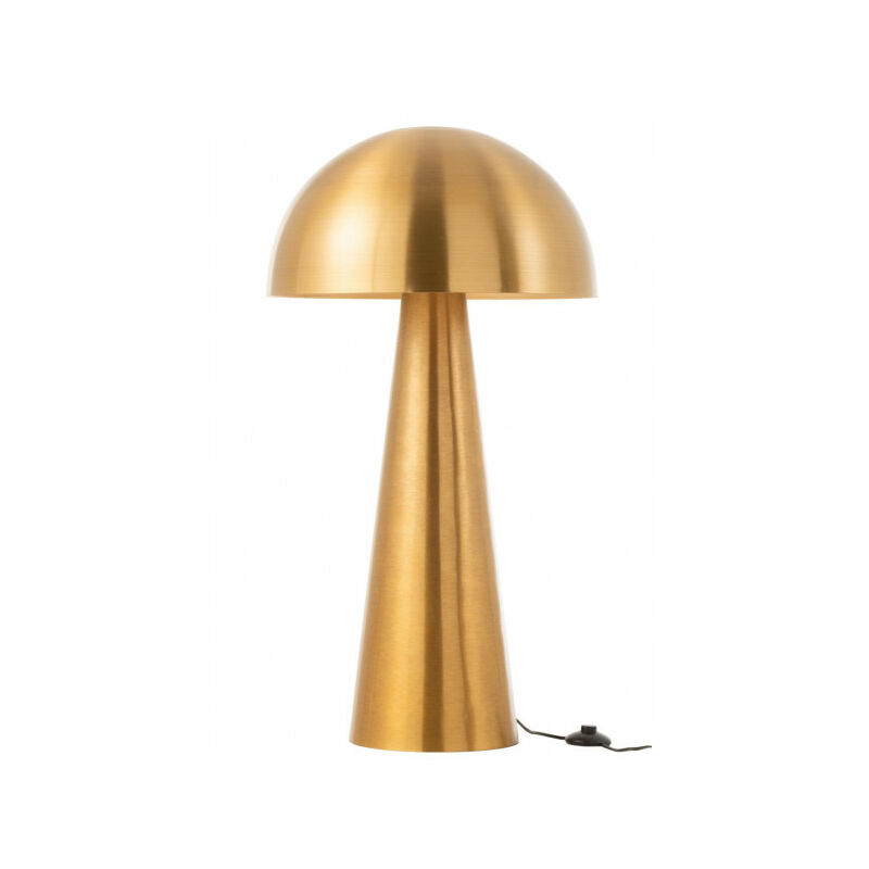 Dansmamaison - Lampe Champignon Metal Mat Or Extra Large - l 51 x l 51 x h 95 cm - Doré