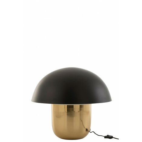 Lampe Champignon Metal Noir/Or Large - L 50 x l 50 x H 47 cm - Doré