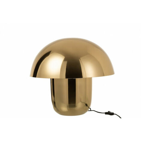 Lampe Champignon Metal Or Large - L 50 x l 50 x H 42,5 cm - Doré