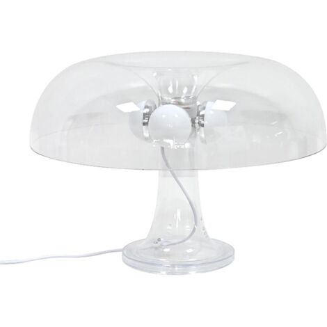 Lampe champignon rétro améliorée, veilleuse élégante à intensité variable pour chambre et salon - Transparence
