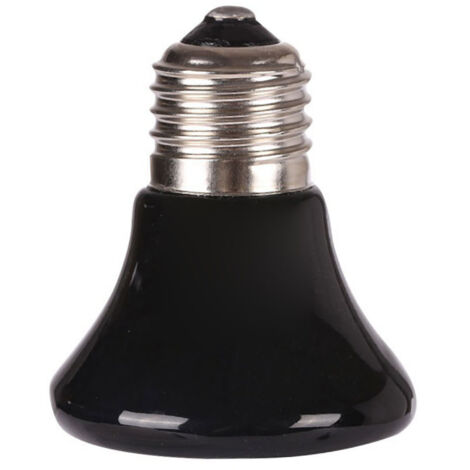 Lampe chauffante céramique 50W 220V pour reptiles, émetteur de chaleur mini 7x7x6cm pour soins et confort des animaux de compagnie.