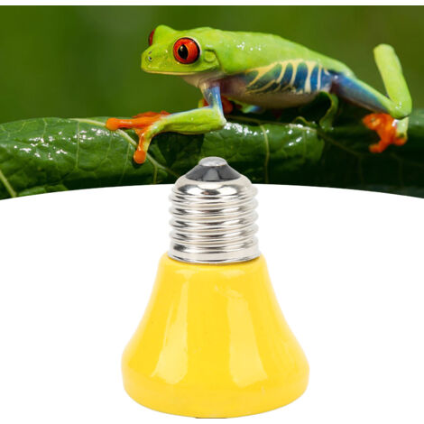Lampe chauffante céramique pour reptiles - Mini - Émetteur de chaleur infrarouge pour amphibiens et lézards - E27 220V-240V