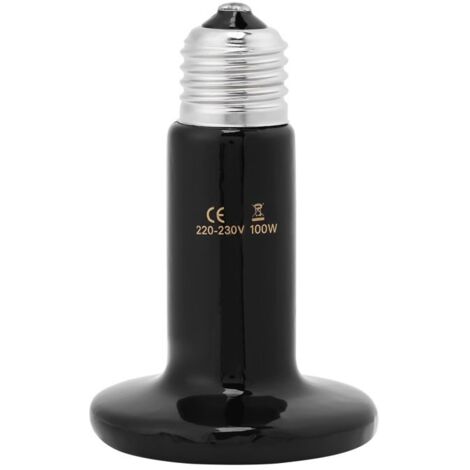 Lampe chauffante infrarouge en céramique pour animaux de compagnie, ampoule pour reptiles, 100 W