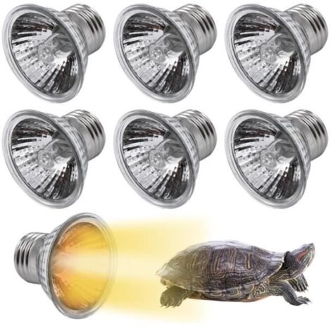 Lampe chauffante - Lot de 6 - E27 - 25 W - Intensité variable - UVA + UVB