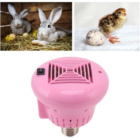 Lampe chauffante pour animaux domestiques avec 3 niveaux de puissance (100-200W) - Réchauffeur à ventilation naturelle pour lapins, poules, chiens, pigeons