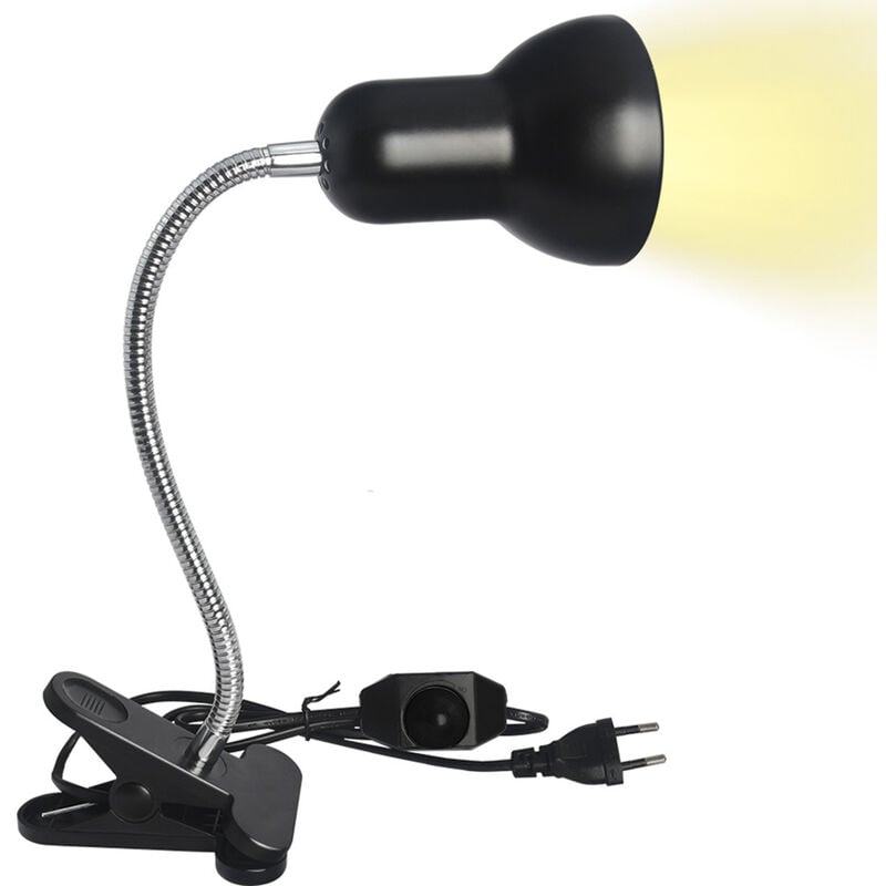 Lampe Chauffante Pour Reptiles Uvb Lampe Pour Reptiles Avec Ampoules 50W 70W Lampe De Pelerinage Pour Reservoir D'Aquarium Lizard Turtle Avec Clip