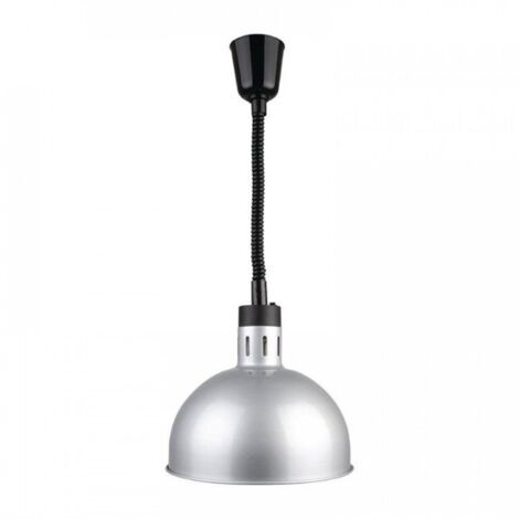Lampe chauffante rétractable acier finition métal brossé 250 W, 220 V - MONO