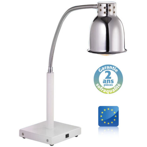 Lampe chauffante sur pied - Blanc - 250 W - Sofraca