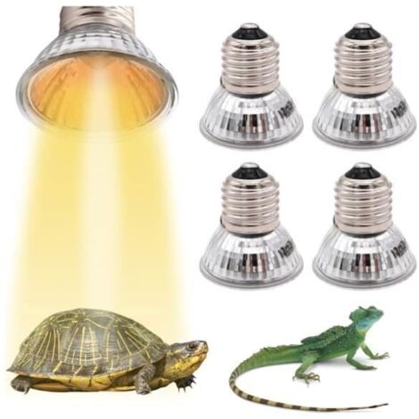 Lampe chauffante UVA UVB tortue 40 pices 50 W Lampe chauffante E27 Lampe chauffante pour reptiles Lampe chauffante spectre
