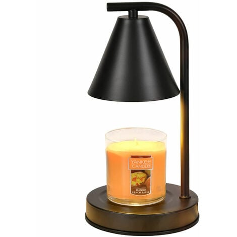 Lampe chauffe-bougie électrique avec minuterie et variateur, brûleur à  intensité variable, fondoir de bougie électrique pour décoration de maison