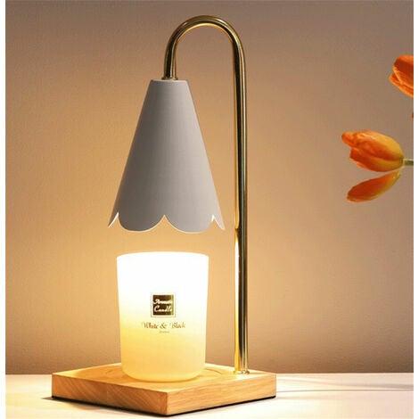LAMPE CHAUFFE-BOUGIE, VEILLEUSE décorative en cire de bougie avec 2  ampoules, EUR 26,68 - PicClick FR
