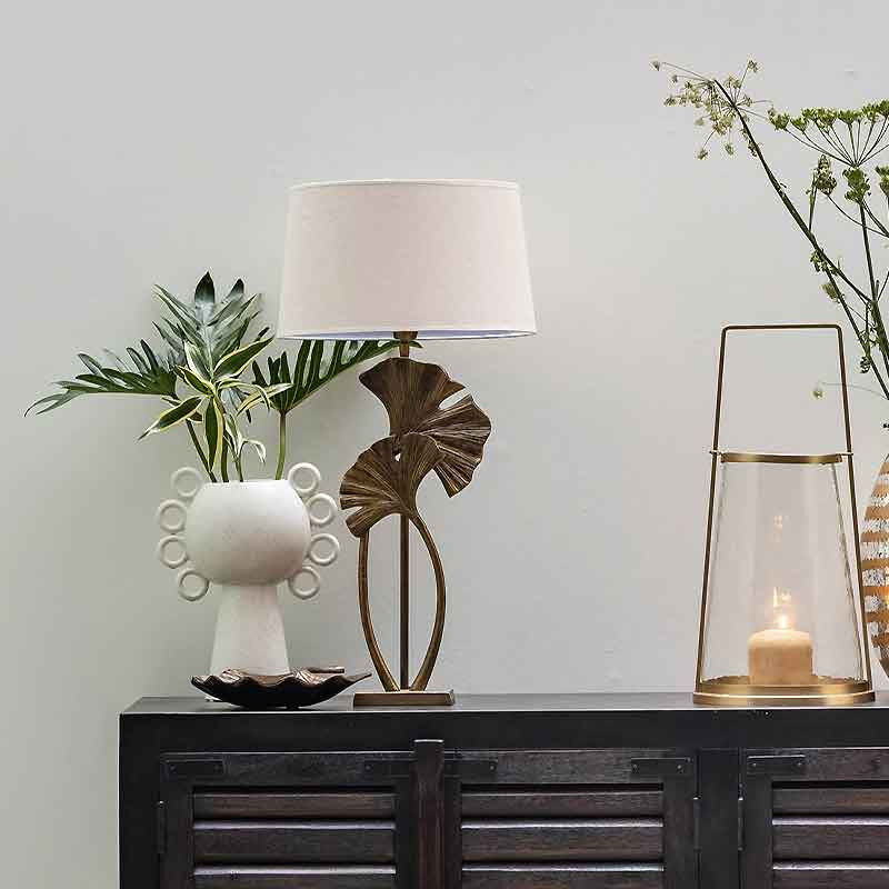 Lampe Chehoma fleur de ginkgo 53x13x29cm