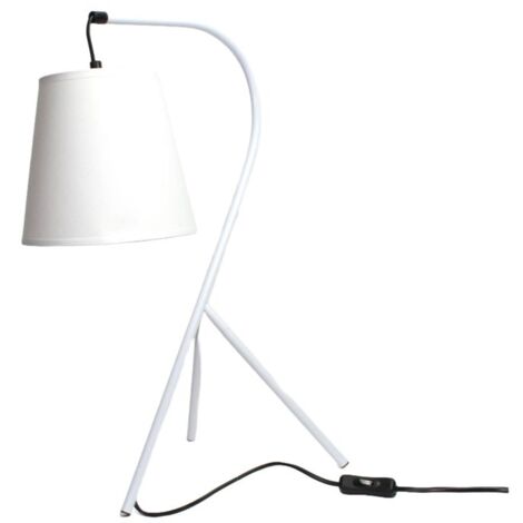 Lampe chevet design trépied blanc - CAMPANA - Blanc