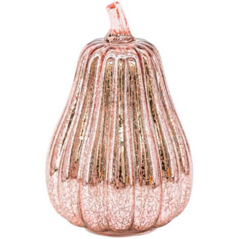 Lampe citrouille d'Halloween unique, lumières LED, décoration d'intérieur, lumière vacillante, décorations d'Halloween, or rose