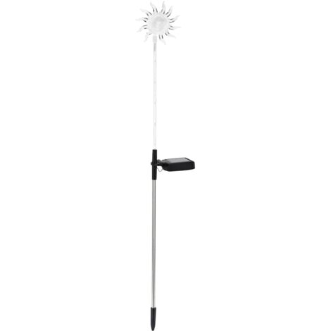 Lampe colorée à 6 LED à énergie solaire pour l'extérieur et l'intérieur, pour la décoration du jardin, de la cour et de la pelouse Soleil