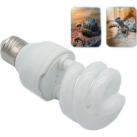 Lampe compacte à économie d'énergie pour tortues, lampe UVB 10.0 pour reptiles et terrariums désertiques, lumière UVB haute intensité pour une croissance osseuse saine, naturelle
