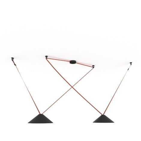 Lampe conique configurable "Axia 2" - 2 lampes plates 12W +