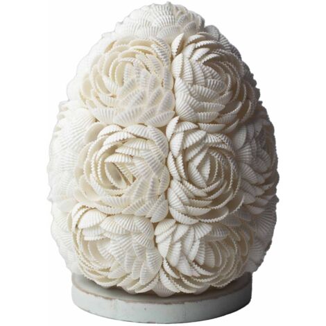 Lampe Coquillage Boho - Rose Ovale - 15 cm- Vendu par 1