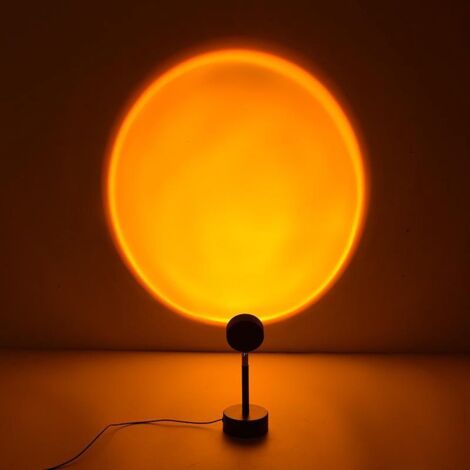 Lampe coucher de soleil - Heure dorée - 16 couleurs - Lampe coucher de soleil - Projecteur - Éclairage d'ambiance intérieur