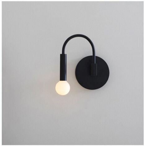 Lampe créative bras angle rotatif noir applique salon chambre chevet étude hôtel allée applique