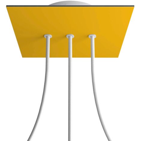 Lampe creative-cables rose-one square Metall 30x30 cm