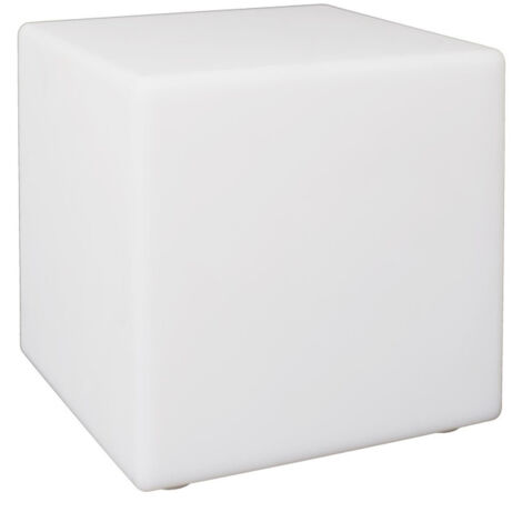 Lampe Cube d'Extérieur "Télécommande" 25cm Blanc