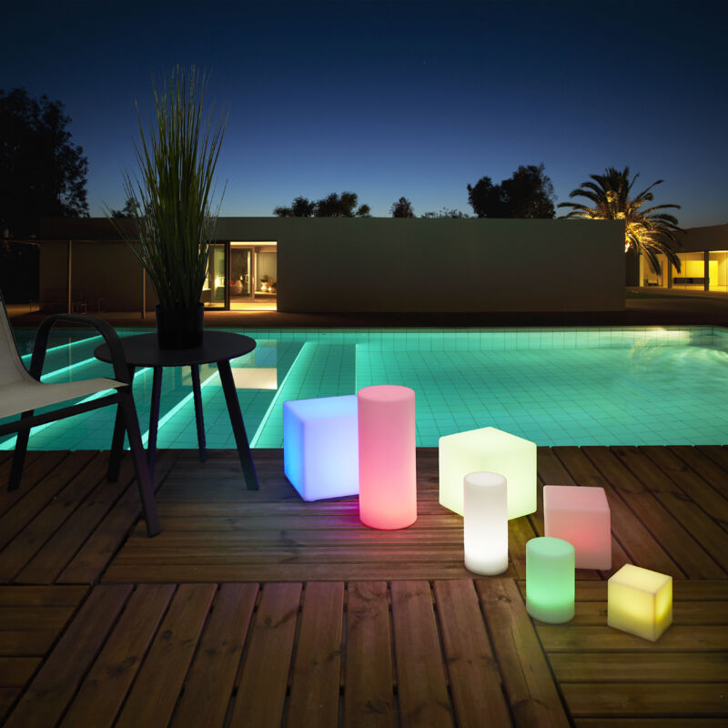 Lampe extérieure Cube avec télécommande