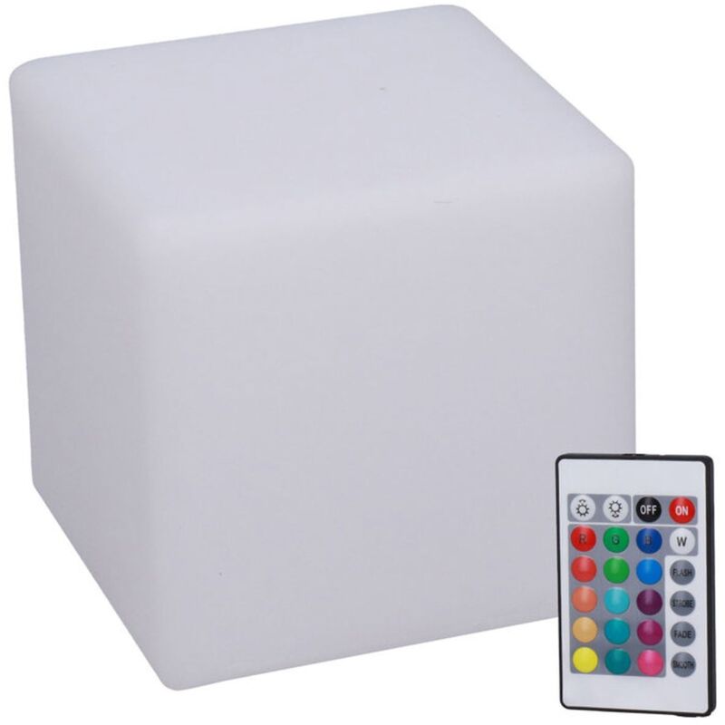 Lampe Cube LED avec télécommande RGBW, 16 couleurs réglables, 4 modes, veilleuse Durable pour l'intérieur de la maison, Bar KTV