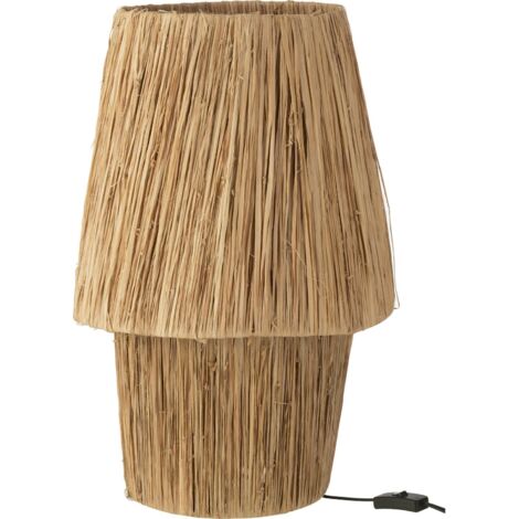 Lampe d ambiance naturelle en fibres tressées pour intérieur chaleureux - Naturel effet paille chaleureuse