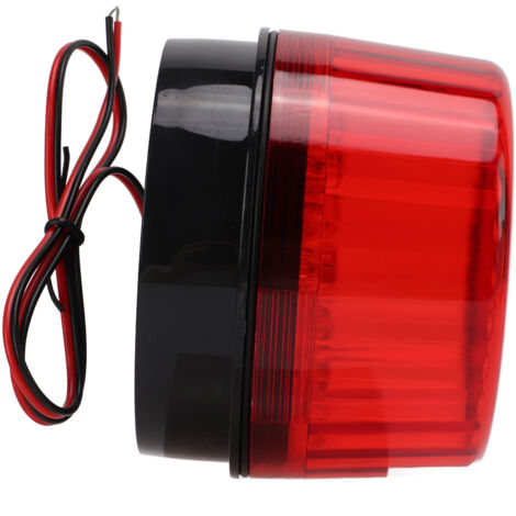 Lampe d'alerte LED industrielle ronde haute température, 12 volts, signalisation rouge