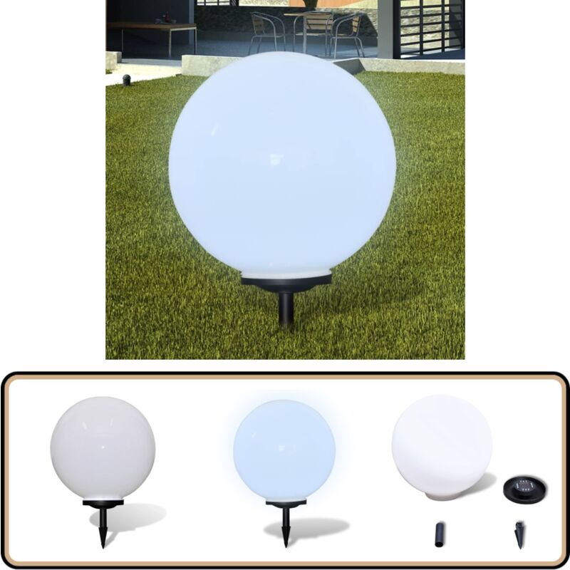 Vidaxl - Lampe d'allée à led 50 cm avec piquet de sol - Lampes Solaires Exterieures - Lumieres Led Exterieures - Lampes De Jardin - Illumination