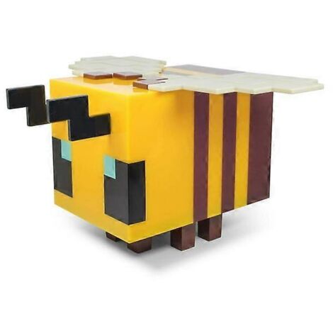 Lampe d'ambiance abeille jaune Minecraft 12,7 cm de hauteur