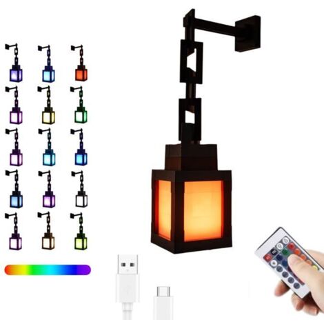 Lampe d'ambiance LED rechargeable avec télécommande, lampe de table ou murale à 16 couleurs changeantes, idéale pour la décoration,j