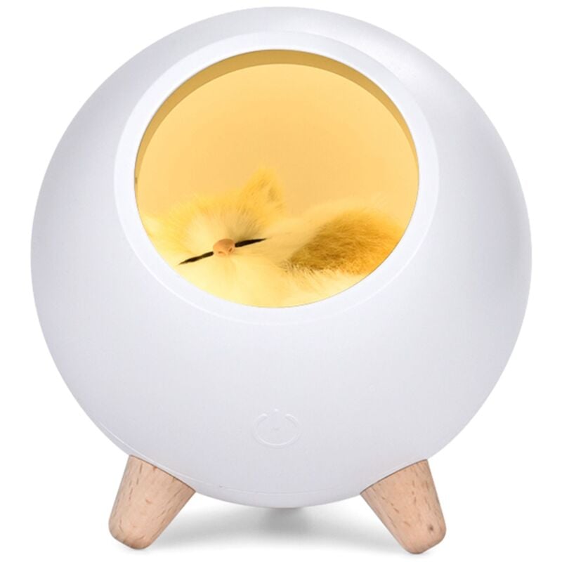 Feiyue - Lampe d'ambiance pour maison de chat avec veilleuse led