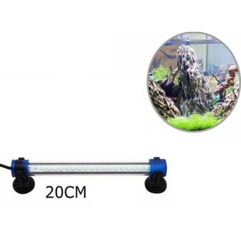 LAMPE D'AQUARIUM BARRE LED ÉTANCHE IMMERSION LUMIÈRE BLANCHE 20CM