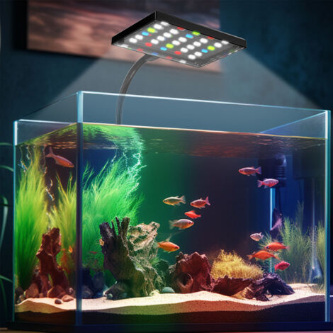 Lampe d'Aquarium LED USB avec Changement de Couleur et minuterie - Lampe de Plante Clip-AUTRES