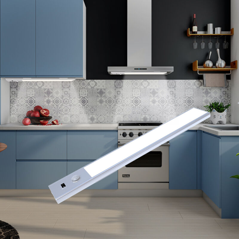 Feiyue - Lampe d'armoire à détecteur de mouvement rechargeable à led, facile à installer