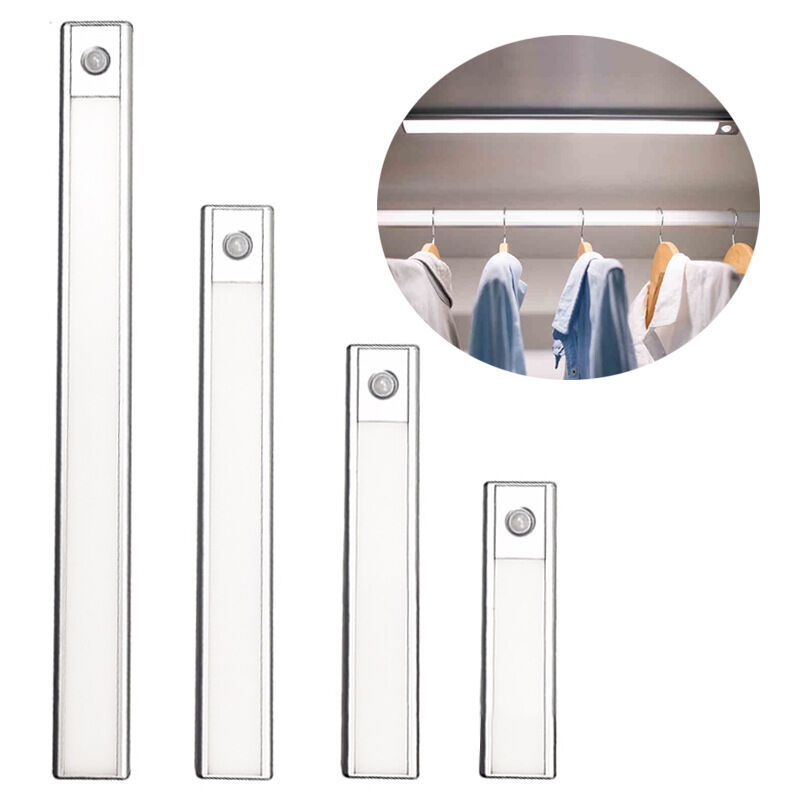 Lampe d'armoire à induction à LED pour corps humain, veilleuse de garde-robe rechargeable par USB