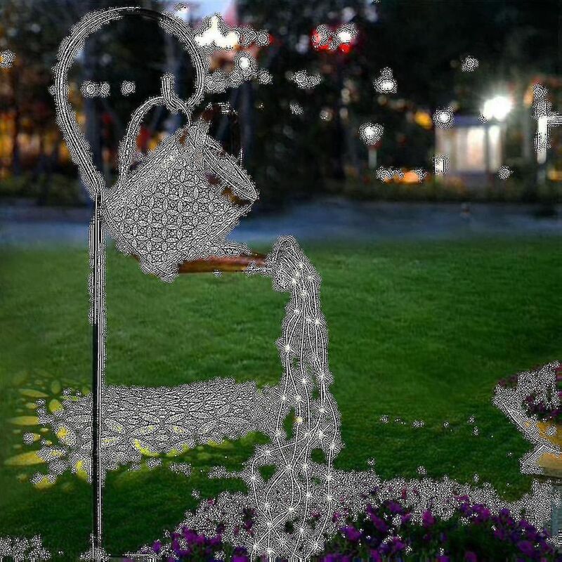 Lampe d'arrosage solaire à led pour extérieur, lampes de jardin avec crochet pour décoration de jardin, balcon, cour extérieure