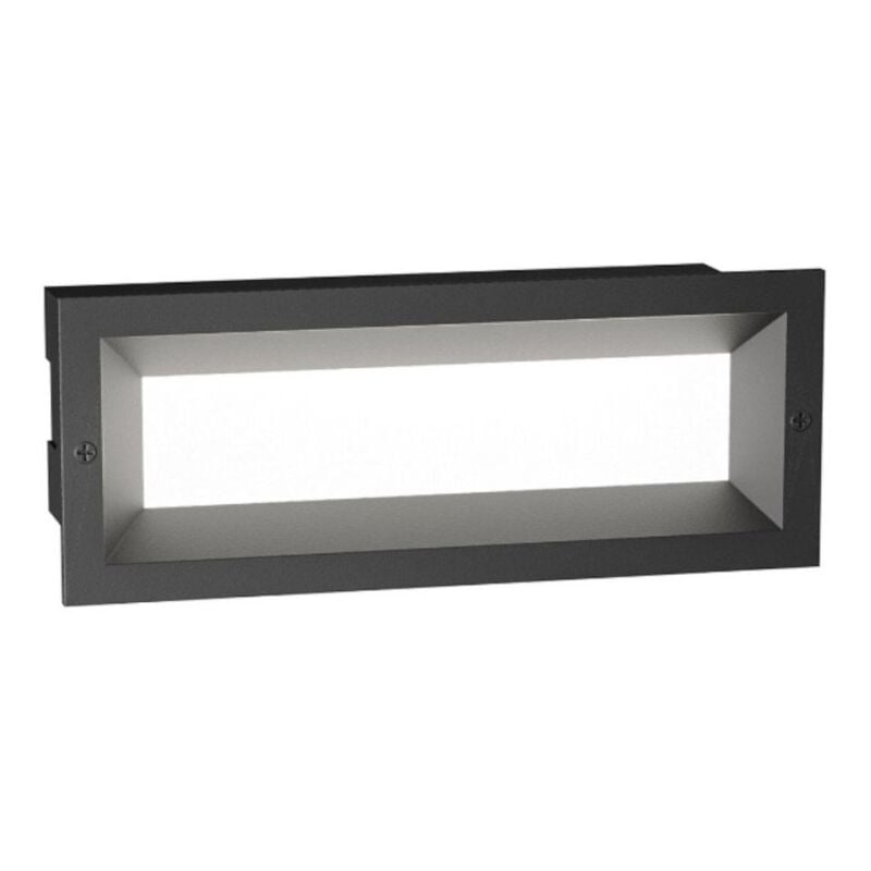 Gea Luce - Lampe de balisage encastrable gea led ges1191 led ip65 applique moderne en aluminium, nuances claires 3000 ° k (lumière chaude)