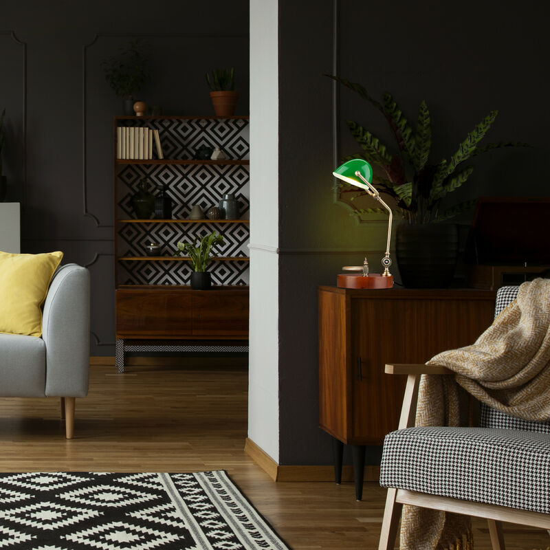 27 À Notaire Jour De Lampe Abat Table Bureau En Ampoule E Vert Verre Ivm6g7fbyY