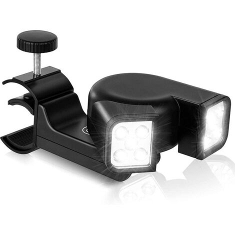 Lampe de barbecue étanche - Interrupteur à bouton-poussoir et 10 LED ultra-lumineuses pour barbecue