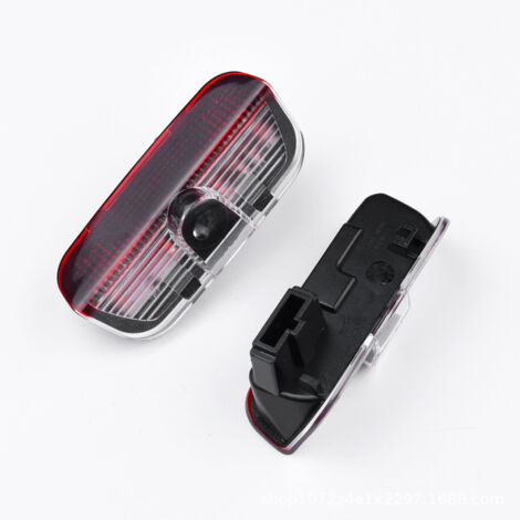 Lampe de Bienvenue Porte Voiture pour VW Volkswagen Passat Golf Tiguan Touareg CC Scirocco Sharan EOS Magotan Jetta, Projecteur Laser Logo HD 12V, Accessoire Décoration Auto