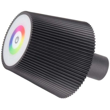 Lampe de Bouteille LED, Charge USB, 4 Modes d'éclairage, Veilleuse sans Fil pour Goulot d'étranglement dans Rayon de 1,2 Pouces (Black)